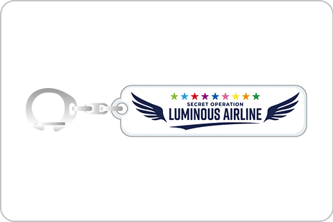 ルミナス航空ロゴアクリルキーホルダー