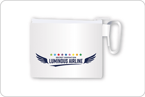 クリアミニカラビナポーチ