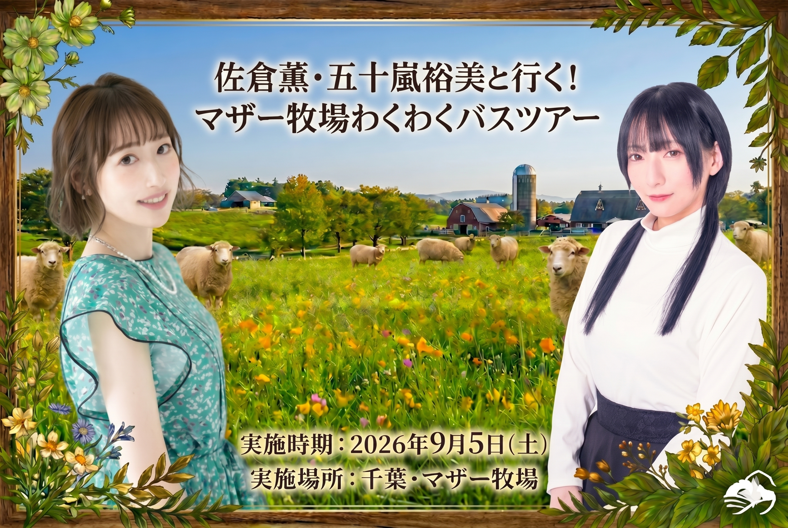 佐倉薫・五十嵐裕美と行く！マザー牧場わくわくバスツアー
