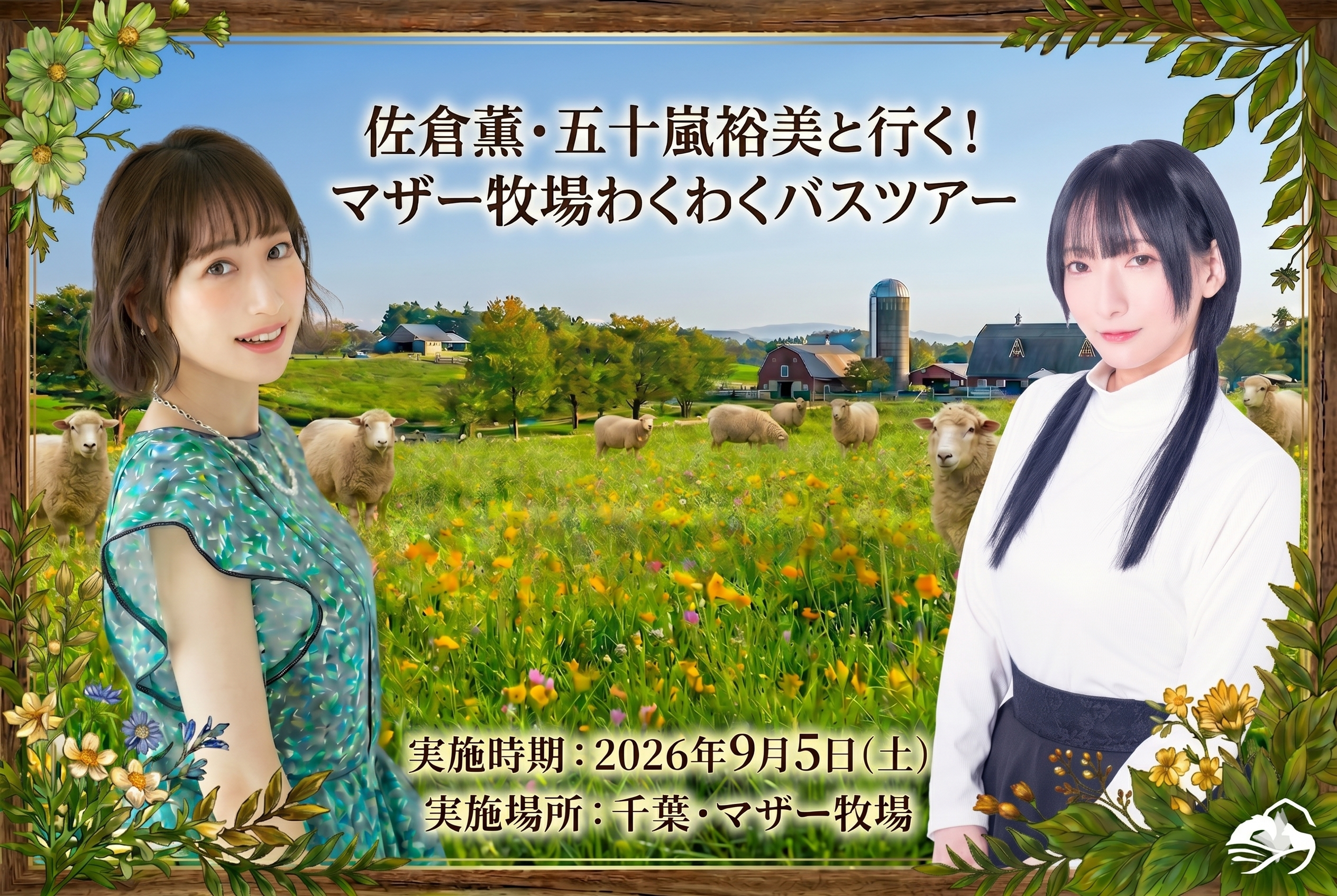 佐倉薫・五十嵐裕美と行く！マザー牧場わくわくバスツアー
